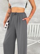 Ayrobin Oversize Pantalon - Füme resmi